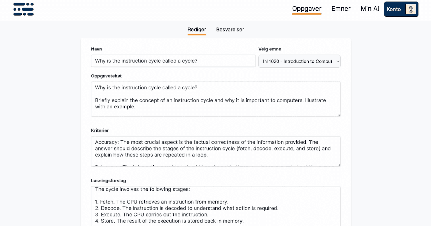 Screenshot of the Ponder site